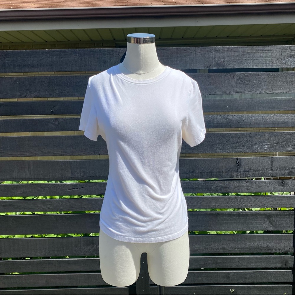 SKIMS stretch cotton T-shirt in Bone Size Large